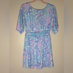 Lilly Pulitzer Boatneck Parigi Romper Via Del Mar Small